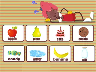 Opening frame of “Words Action”, activity 1A Unit 1 Lesson 2 — an interactive activity.
