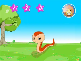 Opening frame of “The Hungry Snake”, activity 1A Unit 1 Lesson 2 — an interactive activity.