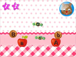 Opening frame of “Letter Matching”, activity 1A Unit 1 Lesson 9 — an interactive activity.