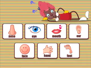 Opening frame of “Words Action”, activity 1A Unit 2 Lesson 2 — an interactive activity.