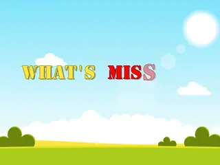 Opening frame of “What's Missing?”, activity 1A Unit 2 Lesson 4 — a song.