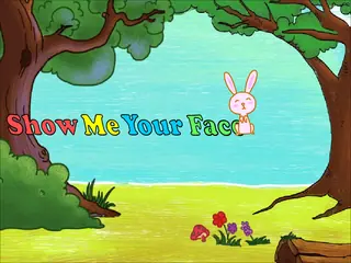 Opening frame of “Show Me Your Face”, activity 1A Unit 2 Lesson 7 — a linear activity.