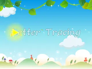 Opening frame of “Letter Tracing”, activity 1A Unit 2 Lesson 9 — an interactive activity.