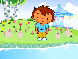 Opening frame of “My Pool”, activity 1A Unit 3 Lesson 2 — a linear activity.