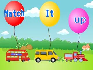 Opening frame of “Match It up”, activity 1A Unit 4 Lesson 2 — an interactive activity.