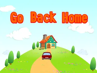 Opening frame of “Go Back Home”, activity 1A Unit 4 Lesson 5 — an interactive activity.