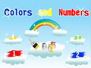Opening frame of “Colors and Numbers”, activity 1A Unit 4 Lesson 6 — an interactive activity.