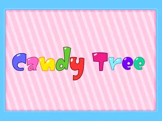 Opening frame of “Candy Tree”, activity 1A Unit 4 Lesson 6 — an interactive activity.