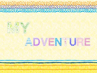 Opening frame of “My Adventure”, activity 1A Unit 4 Lesson 8 — an interactive activity.