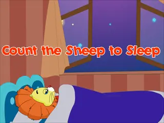 Opening frame of “Count the Sheep to Sleep”, activity 1B Unit 1 Lesson 3 — an interactive activity.