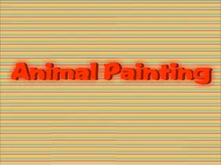 Opening frame of “Animal Painting”, activity 1B Unit 1 Lesson 5 — an interactive activity.