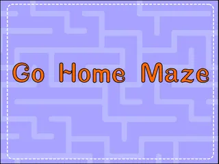 Opening frame of “Go Home Maze”, activity 1B Unit 1 Lesson 5 — an interactive activity.