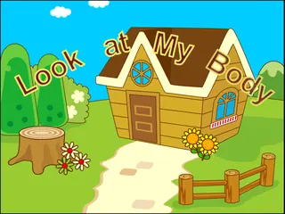 Opening frame of “Look at My Body”, activity 1B Unit 1 Lesson 6 — an interactive activity.