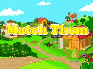 Opening frame of “Match Them”, activity 1B Unit 1 Lesson 8 — an interactive activity.