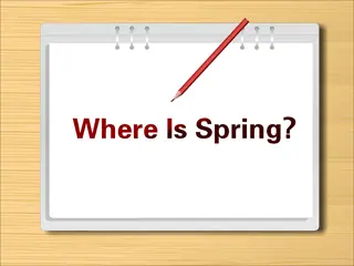 Opening frame of “Where Is Spring?”, activity 1B Unit 2 Lesson 3 — an interactive activity.