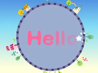 Opening frame of “Hello”, activity 1B Unit 2 Lesson 5 — a linear activity.