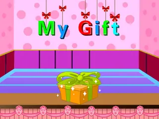 Opening frame of “My Gift”, activity 1B Unit 3 Lesson 5 — an interactive activity.
