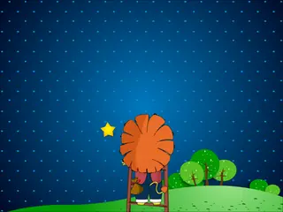 Opening frame of “Catch the Stars”, activity 1B Unit 3 Lesson 9 — an interactive activity.
