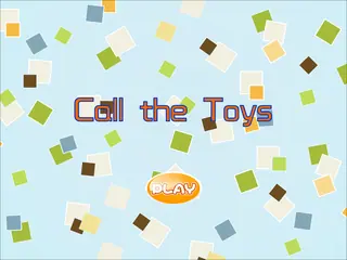Opening frame of “Call the Toys”, activity 1B Unit 4 Lesson 3 — an interactive activity.