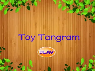 Opening frame of “Toy Tangram”, activity 1B Unit 4 Lesson 8 — an interactive activity.