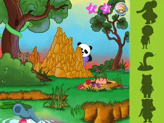 Opening frame of “Hide and Seek”, activity 2A Unit 1 Lesson 2 — an interactive activity.