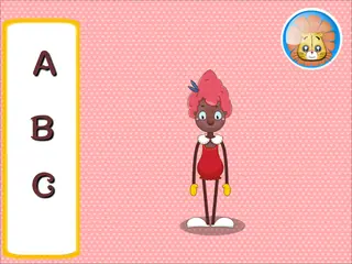 Opening frame of “Letter Name”, activity 2A Unit 1 Lesson 8 — an interactive activity.
