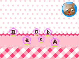 Opening frame of “Letter Matching”, activity 2A Unit 1 Lesson 8 — an interactive activity.