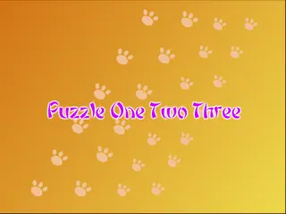 Opening frame of “Puzzle One Two Three”, activity 2A Unit 2 Lesson 3 — an interactive activity.