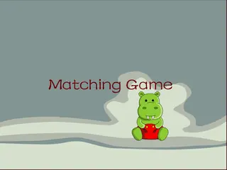 Opening frame of “Matching Game”, activity 2A Unit 2 Lesson 4 — an interactive activity.