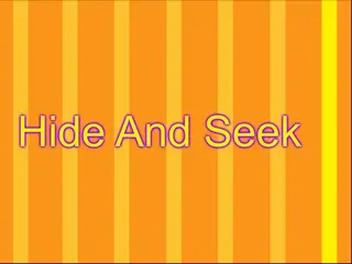 Opening frame of “Hide and Seek”, activity 2A Unit 2 Lesson 4 — an interactive activity.