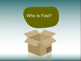 Opening frame of “Who Is Fast?”, activity 2A Unit 2 Lesson 7 — an interactive activity.