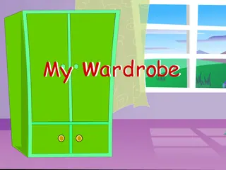 Opening frame of “My Wardrobe”, activity 2A Unit 3 Lesson 3 — an interactive activity.