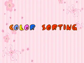 Opening frame of “Color Sroting”, activity 2A Unit 3 Lesson 4 — an interactive activity.