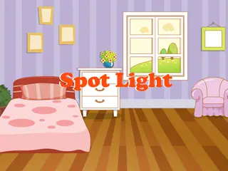 Opening frame of “Spot Light”, activity 2A Unit 3 Lesson 7 — an interactive activity.