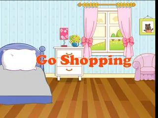 Opening frame of “Go Shopping”, activity 2A Unit 3 Lesson 8 — an interactive activity.