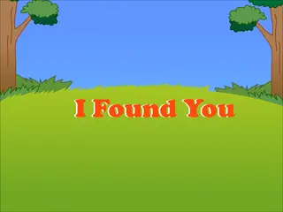 Opening frame of “I Found You”, activity 2A Unit 3 Lesson 8 — an interactive activity.