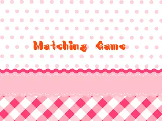 Opening frame of “Matching Game”, activity 2A Unit 3 Lesson 9 — an interactive activity.