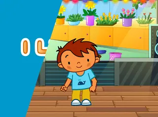 Opening frame of “I Like Food”, activity 2A Unit 4 Lesson 2 — a linear activity.