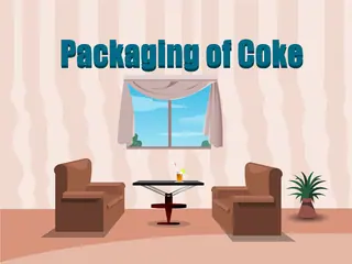 Opening frame of “Packaging of Coke”, activity 2A Unit 4 Lesson 6 — an interactive activity.