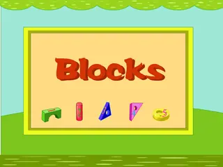 Opening frame of “Blocks”, activity 2A Unit 4 Lesson 6 — an interactive activity.
