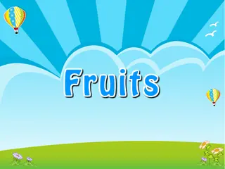 Opening frame of “Fruits”, activity 2B Unit 1 Lesson 2 — an interactive activity.