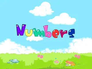 Opening frame of “Numbers”, activity 2B Unit 1 Lesson 4 — an interactive activity.