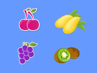 Opening frame of “Fruit Song”, activity 2B Unit 1 Lesson 7 — a song.