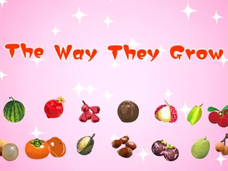 Opening frame of “The Way They Grow”, activity 2B Unit 1 Lesson 7 — an interactive activity.