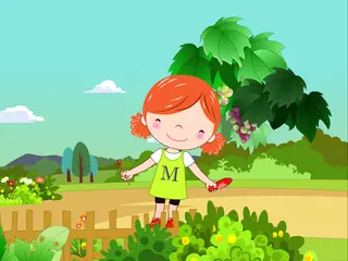 Opening frame of “Plop! Plop!”, activity 2B Unit 2 Lesson 2 — a linear activity.