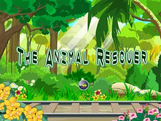 Opening frame of “The Animal Rescuer”, activity 2B Unit 2 Lesson 5 — an interactive activity.