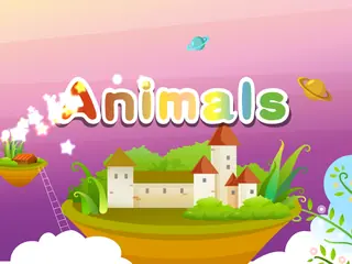 Opening frame of “Animals”, activity 2B Unit 2 Lesson 8 — a linear activity.
