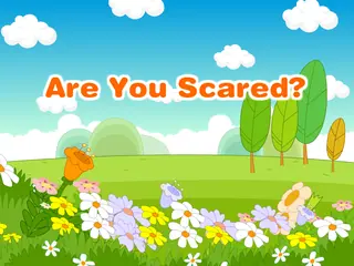 Opening frame of “Are You Scared?”, activity 2B Unit 2 Lesson 8 — an interactive activity.