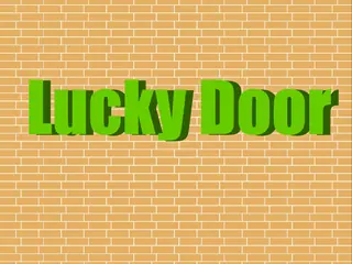 Opening frame of “Lucky Door”, activity 2B Unit 3 Lesson 4 — an interactive activity.