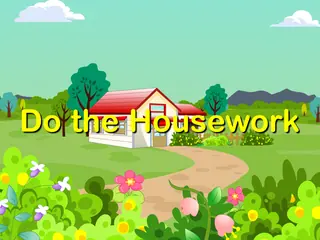 Opening frame of “Do the Housework”, activity 2B Unit 3 Lesson 7 — an interactive activity.